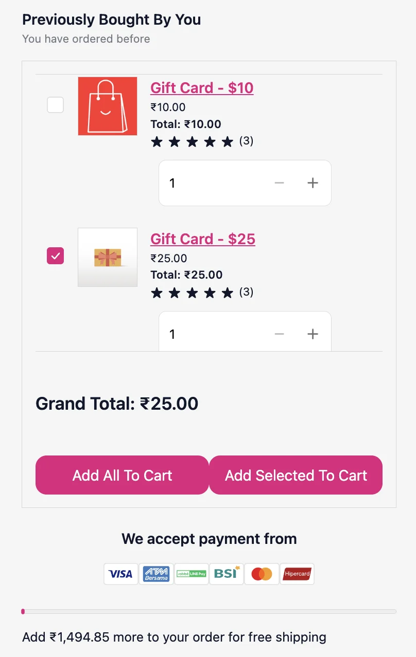 Checkout