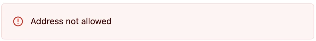 Address Validation