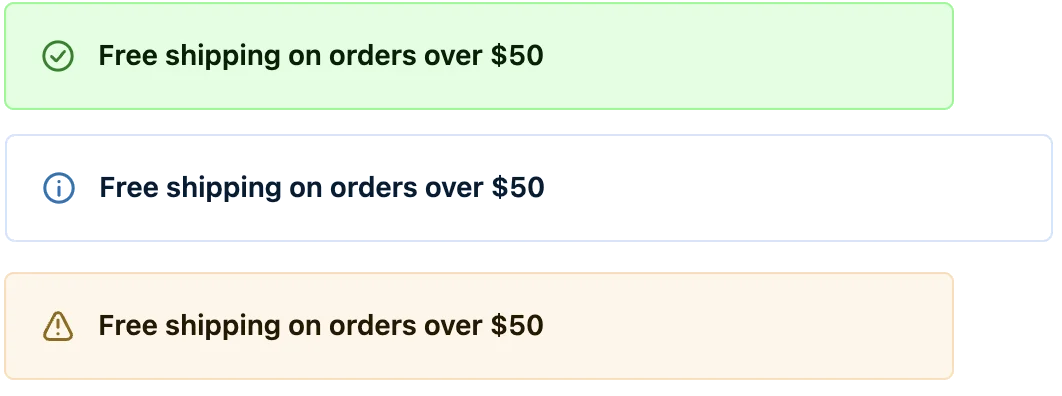 Checkout Banner