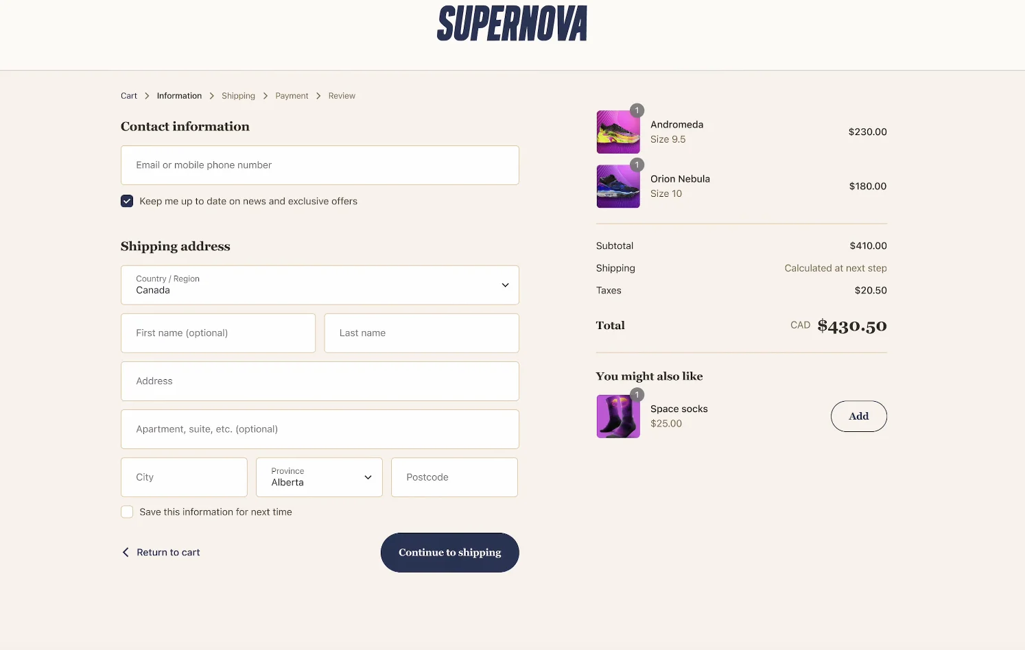 Checkout Branding