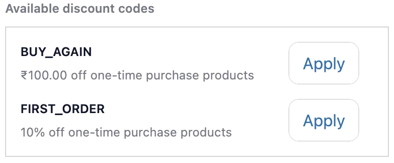 Discounts