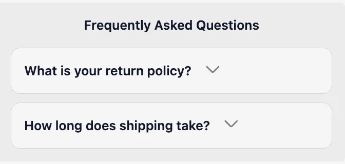 FAQ Section