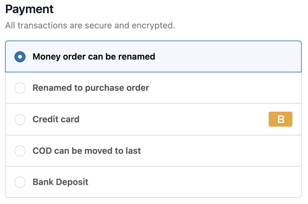 Payment Rules